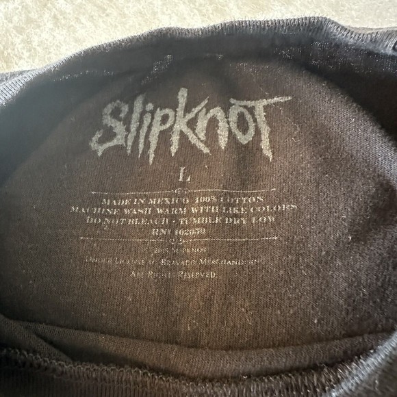 Slipknot T-Shirt Adult Large Black Double Print Concert  Tour - Picture 4 of 4